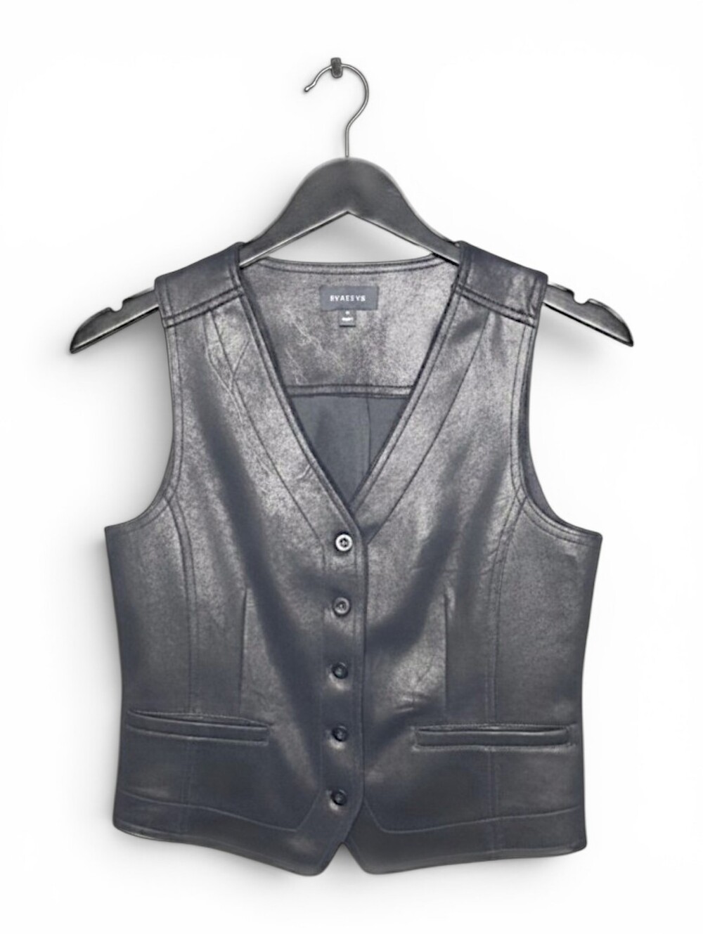 Evereve Black Wesley Vest Women's Small